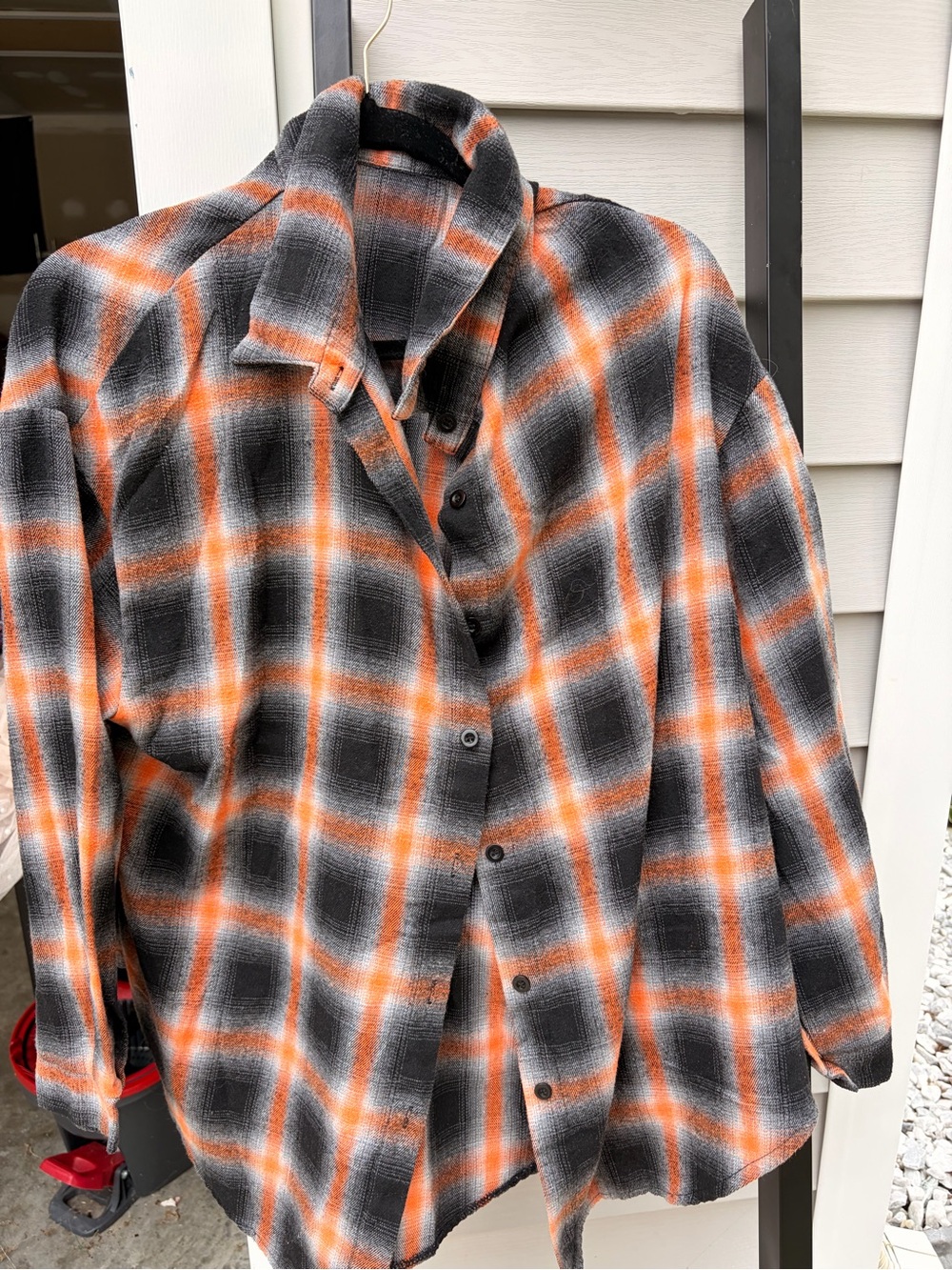 SHEIN lightweight plaid flannel